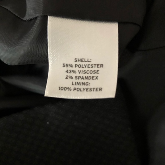 Halogen Pleated Jacquard Suit Jacket Black Combo - Picture 6 of 12